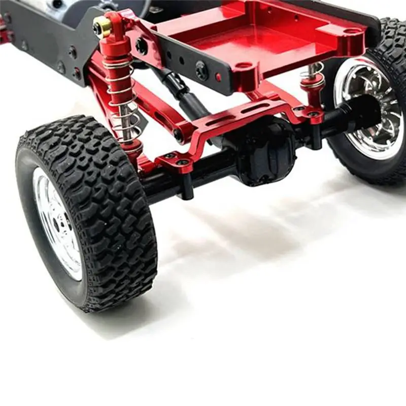 L81A 2025-Voor MN78 MN-78 MN 78 1/12 R/C Auto Upgrade Vervanging Metalen Voor & Achter Lat Ontvanger montagebeugel, Zilver