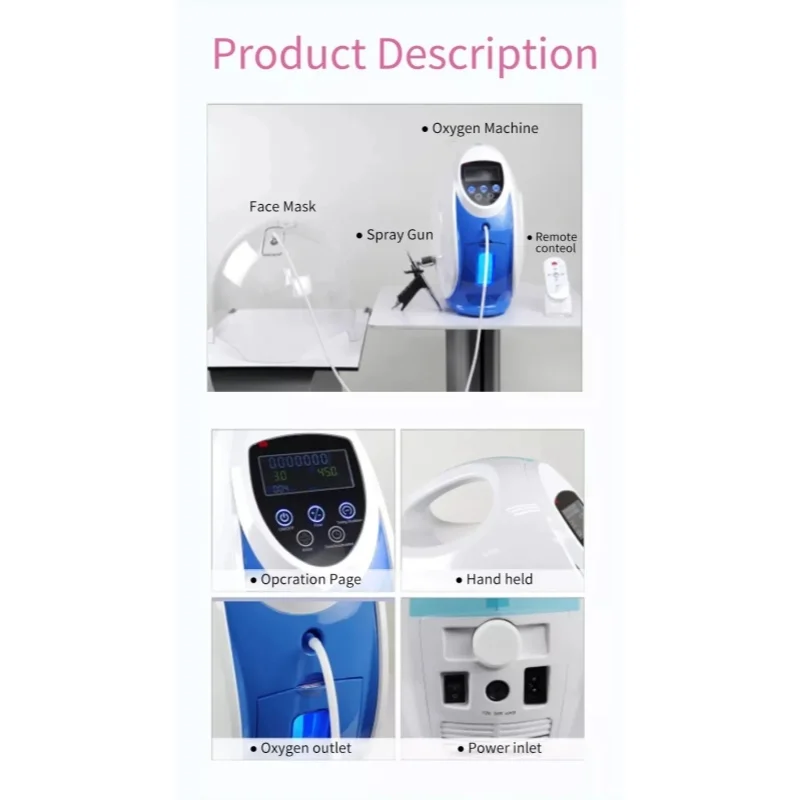 O2 to Derm Oxygen Dome Facial Therapy Machine for Skin Rejuvenation
