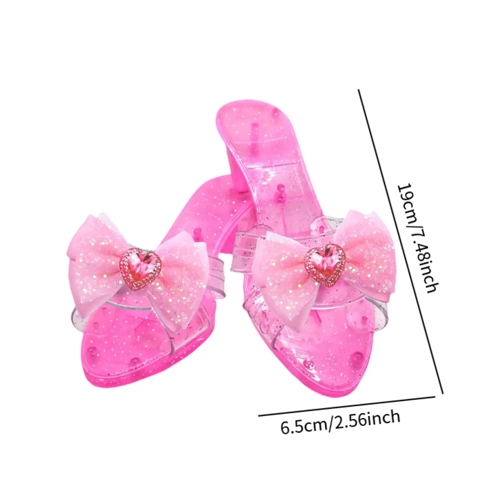 Princess Shoes Versatile Wedge Heels Footwear Decor Pretend Play for Beach Role Playing Party Supplies Children's Day Birthday view 6