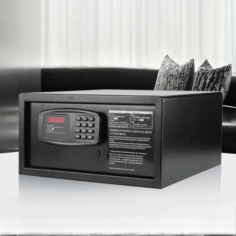 Password Anti-theft All Steel Small Safe Electronic Password Safe Hotel Room Specific with Hidden Keyhole