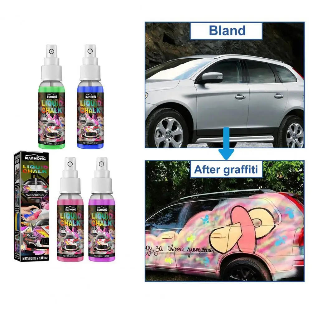 

Useful Polish Graffiti Spray Press Type Leak-proof Simple Operation Graffiti Chalk Spray Auto Accessories