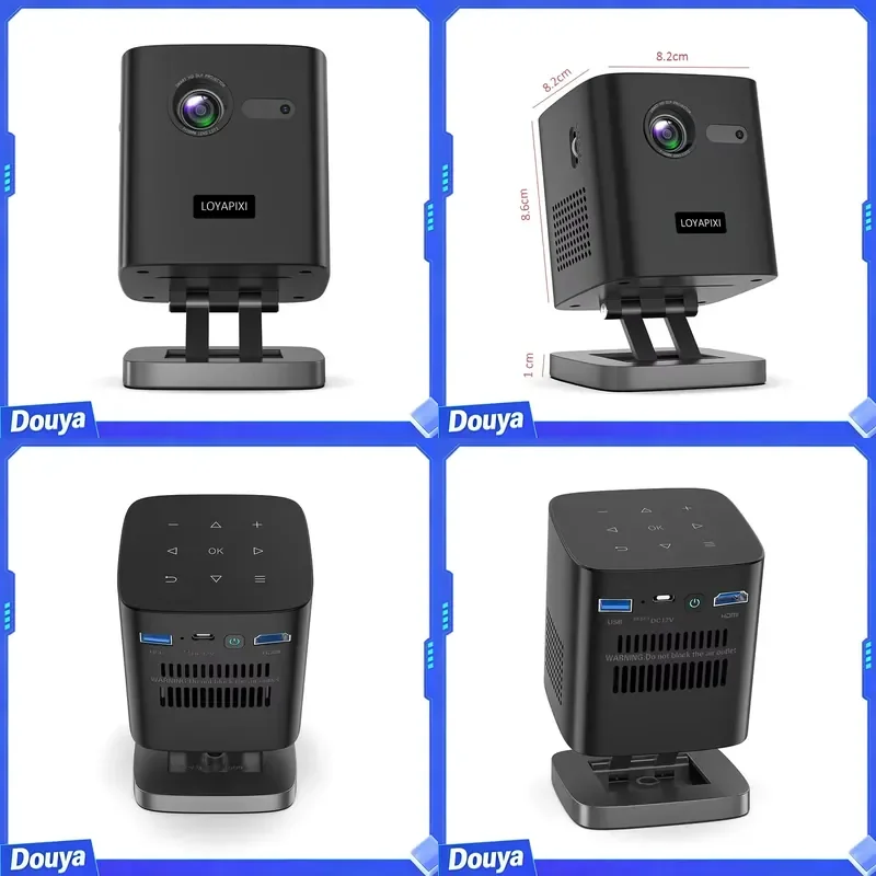 Mini Portable LOYAPIXI Battery Cinema Movie Beamer Player 280 Ansi 3D 4K Video Projecteur Led Dlp Outdoor Home Projector
