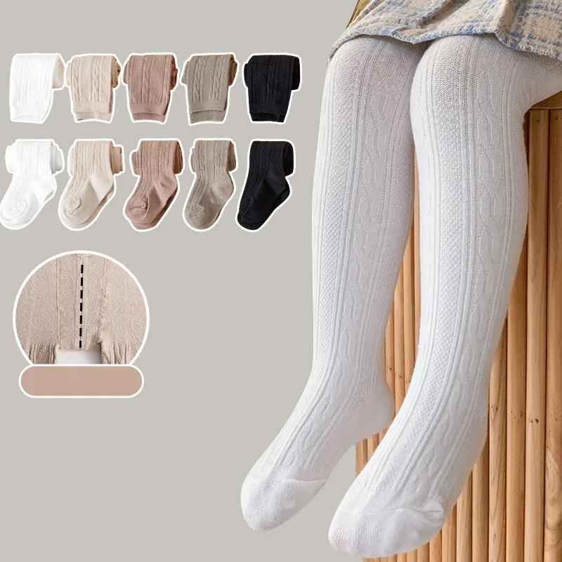 Baby Pants Spring Autumn Girls Leggings Solid Color Cotton Pants Pantyhose Casual Stockings Kids Children Leggings 0 to 5 Years