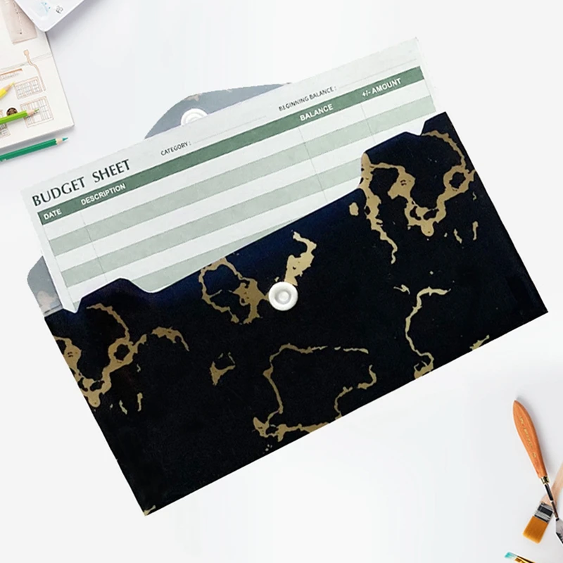 Cash Envelope System, 15 Pack Waterproof Reusable Plastic Budget Envelopes, Money Envelopes For Budgeting And Saving PVC