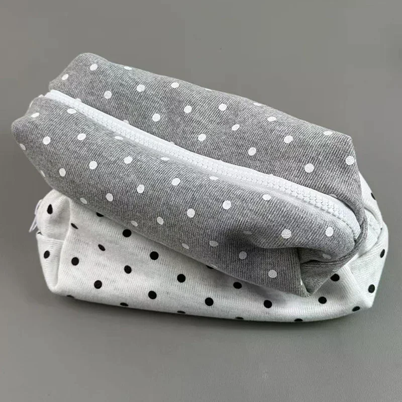 Polka Dot Design Pencil Case Large-capacity Soft Touch Pen Bag Stationery Pouch Stationery Organizer Back To School