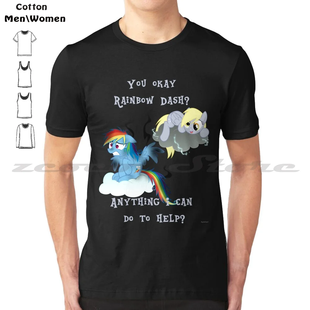 Derpy Is Derp 100% Cotton Men And Women Soft Fashion T-Shirt My Little Derpy Hooves Rainbow Dash