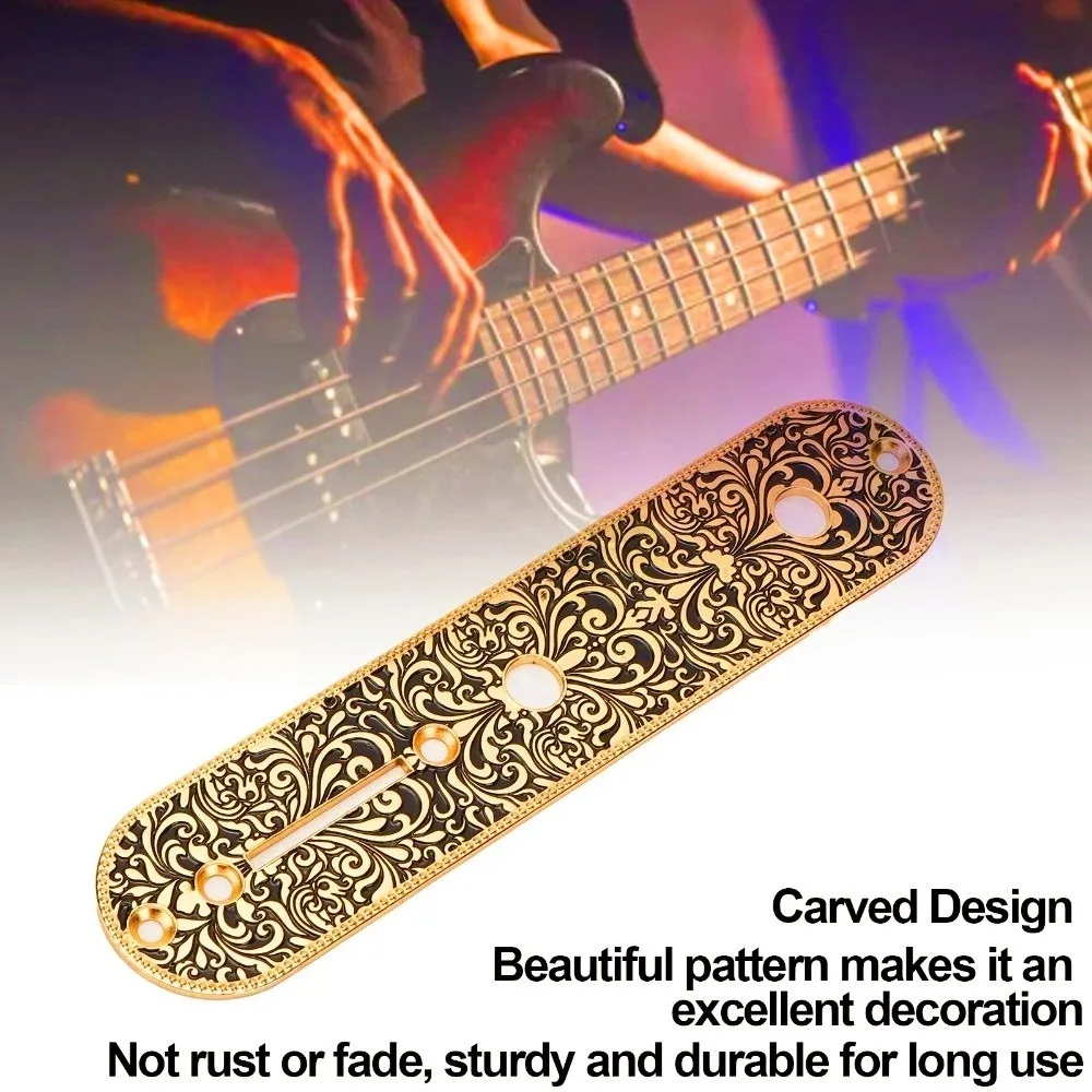 ​Metal ​Electric Guitar Control Plate​ 160*34.2mm ​3.7mm/8.6mm Diameter Pot Holes​ For ​Telecaster Control Plate​ - view 5