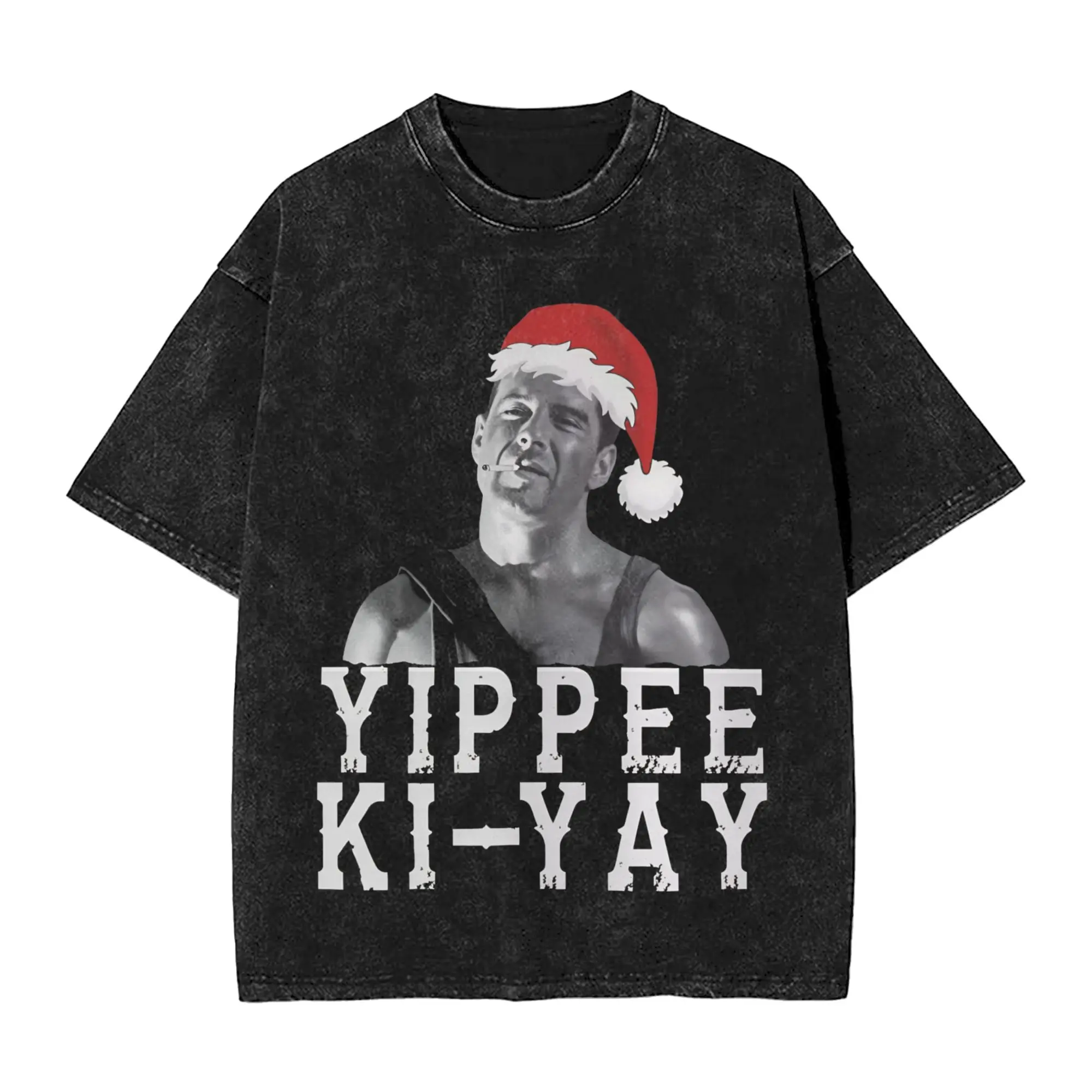 YIPPEE KI YAY  T Shirt Summer Die Hard Y2K Classic T Shirts Cotton Hip Hop Tee Shirt For Men Short Sleeve Print Tees