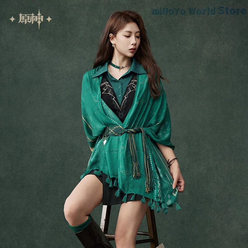 알하이탐 스카프 오리지널 겐신 임팩트 알하이탐 테마 인상 봄과 여름 숄 스카프 코스프레 도진 생일 선물 썸네일 4