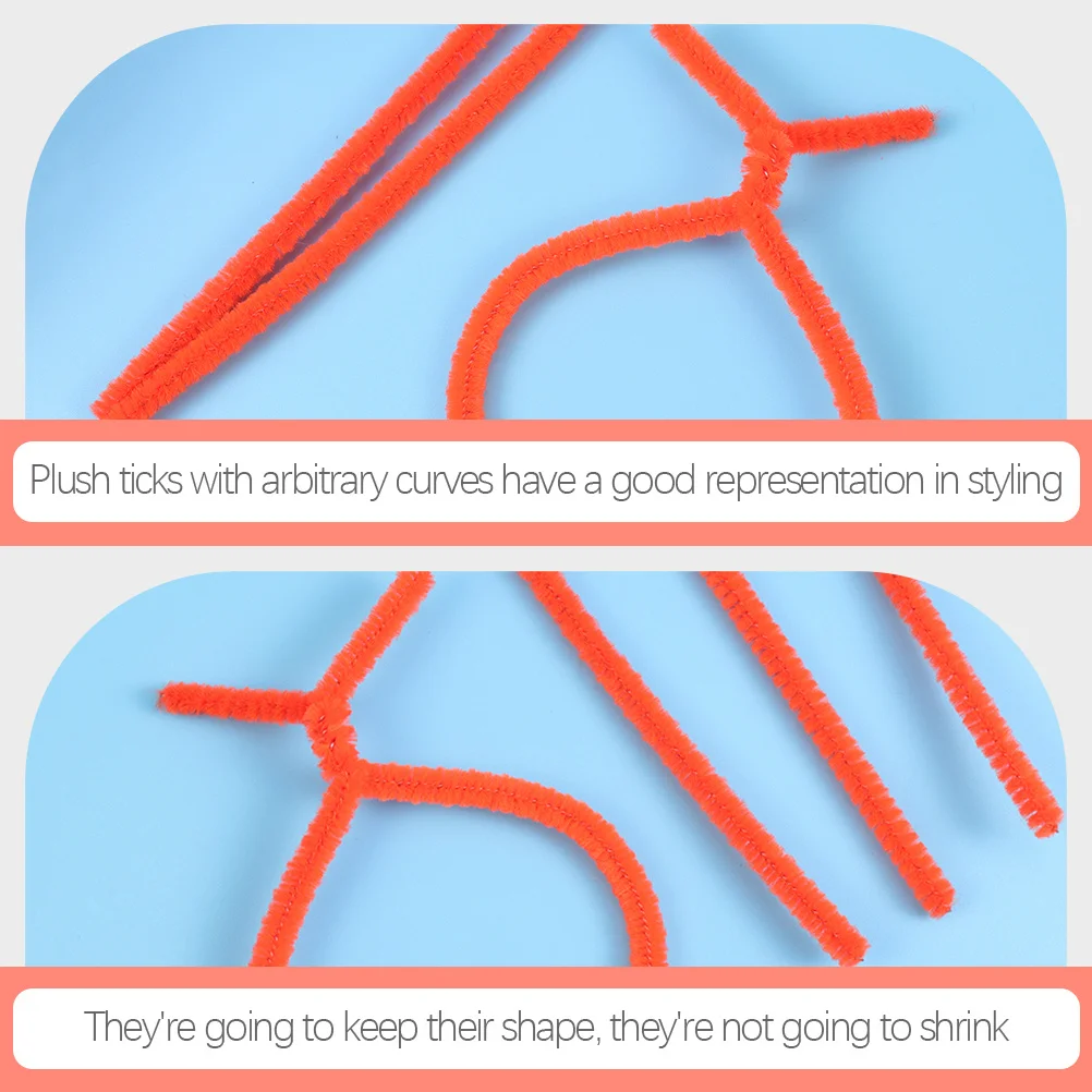 300 قطعة ينبع الشنيل لتقوم بها بنفسك التواء العصي الاطفال لوازم الحرفية انحناء قضبان للأطفال مهرجان الحفلات المشاريع اليدوية #2