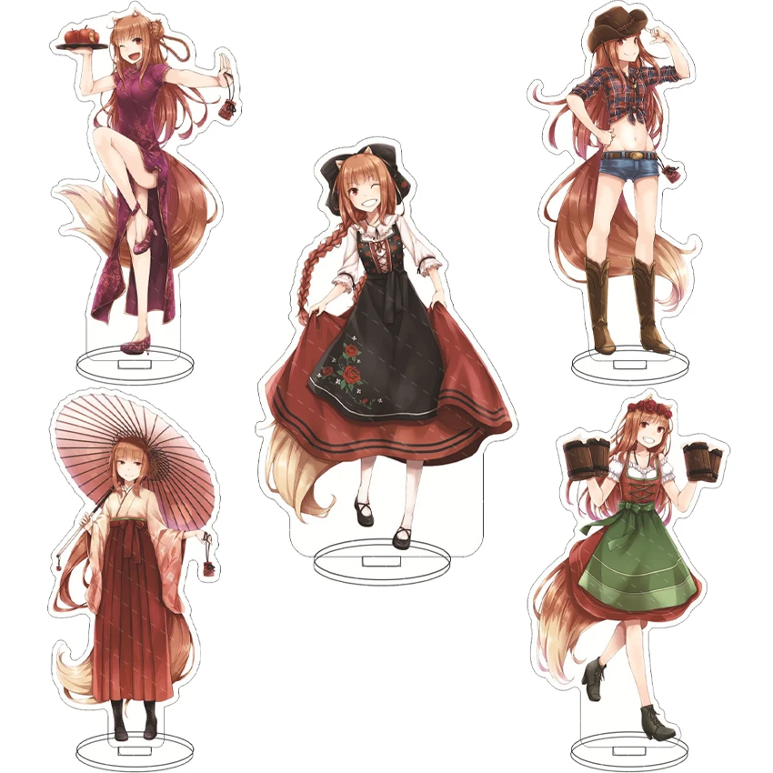 16CM Anime Spice and Wolf Holo Kraft Lawrence Nora Arendt Amarty Melchior Paul Diana Acrylic Stand Figure Cos Ornaments Gifts