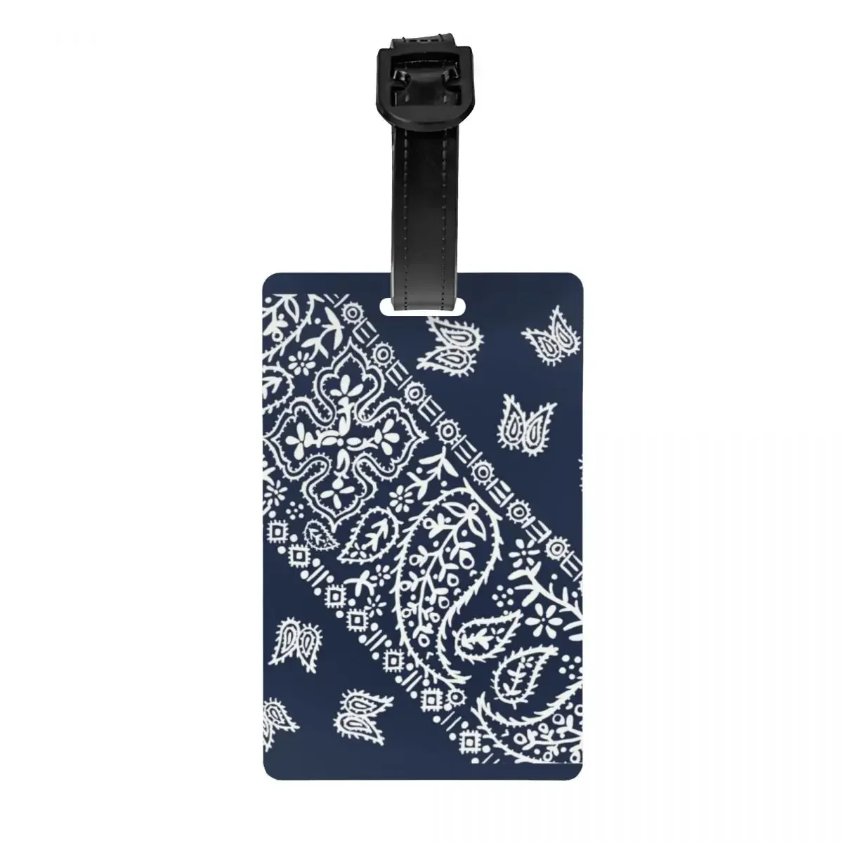 Custom Bandana Pattern Luggage Tag Privacy Protection Baggage Tags Travel Bag Labels Suitcase