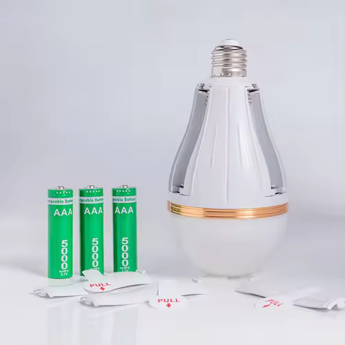 LED Bulb Light Smart Charging Chip Power Failure Emergency Home 18650 Battery Flicker-Free with Hook Detachable Emergency Bulb - Image 2