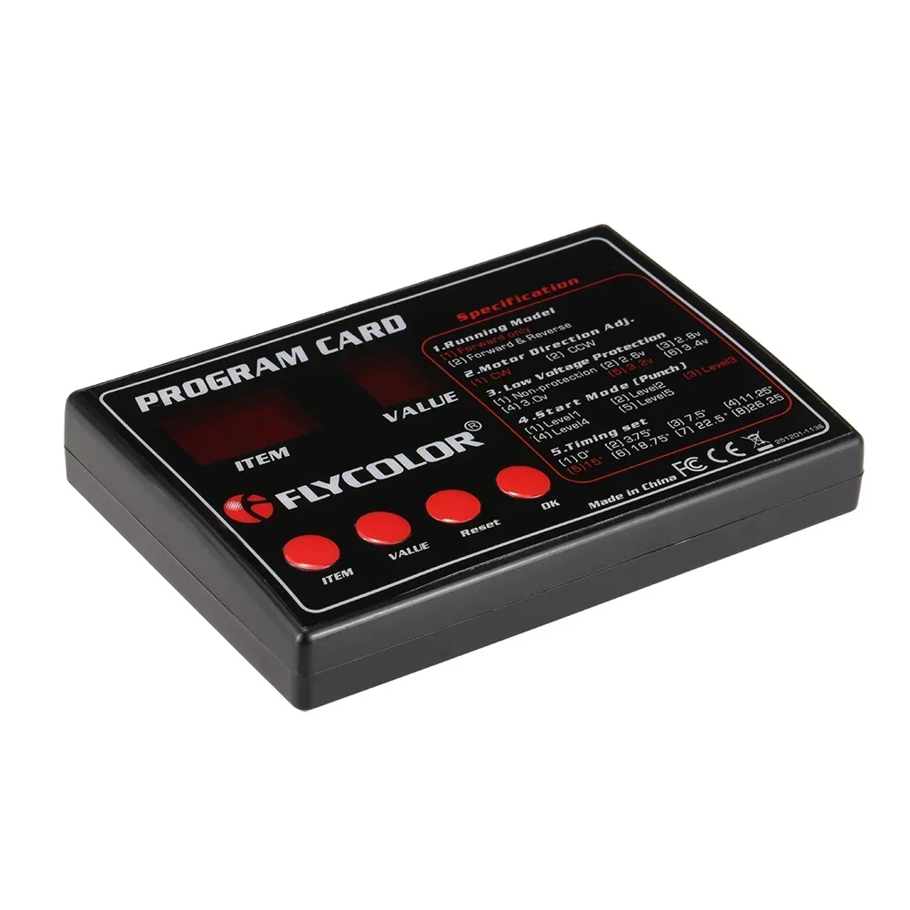 

Оригинальная программирующая карта Flycolor для Flycolor FlyMonster 50A 70A 90A 20A 150A Series RC Boats ESC электронный контроллер скорости