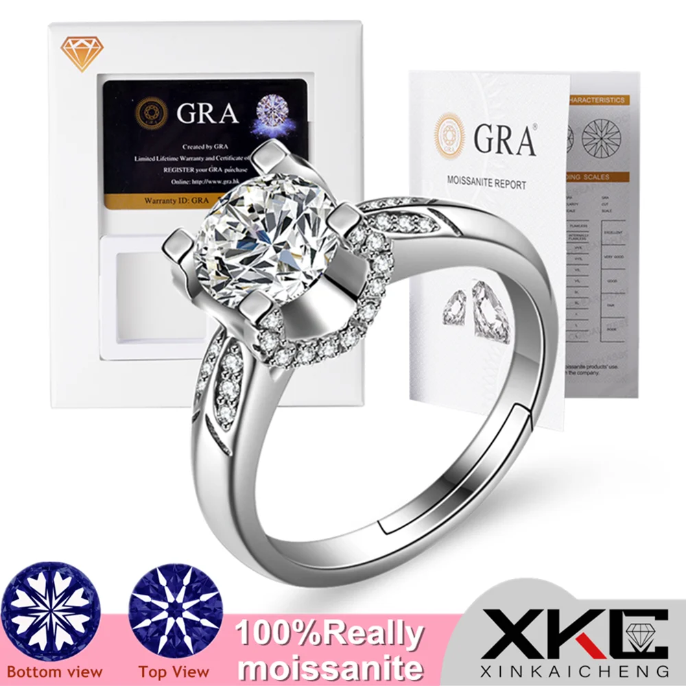 Luxury Gra Ring, one caramel stone, eight hearts, eight arrows, cut by fashion, Lady's Classic Bull's head diamond rin