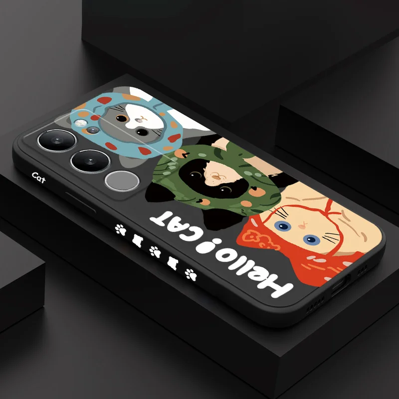 

Happy Cat Phone Case For VIVO V50 V40 V30 V29 V29E V27 V27E V25 V25E V23 V23E V21 V20 Y20 Y12 Y21 Y22 Y50 Y35 Pro 4G 5G