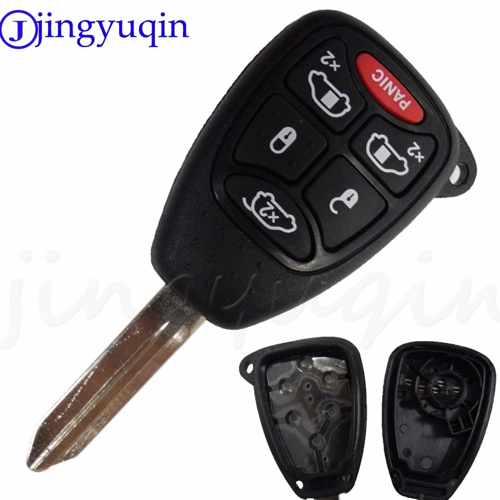 

6 Buttons Remote Car Key Shell Cover For Chrysler 300 Aspen For Dodge Dakota Durango For Jeep Grand Cherokee Commander With Pad