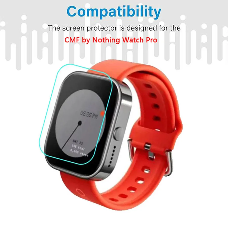 For CMF by Nothing Watch Pro SmartWatch Slim Glossy Repairable Skin Soft TPU Hydrogel Film Screen Protector -Not Tempered Glass