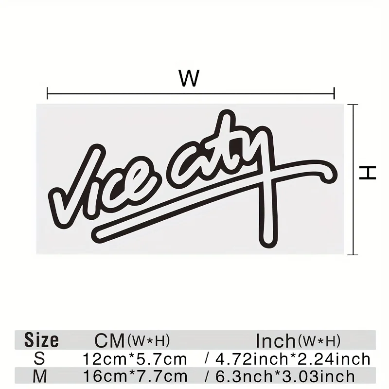 قطعة واحدة من ملصق GTA Vice City العاكس - ملصق Grand Theft Auto للسيارات والدراجات النارية، سهل التطبيق، هدية مثالية لمحبي GTA