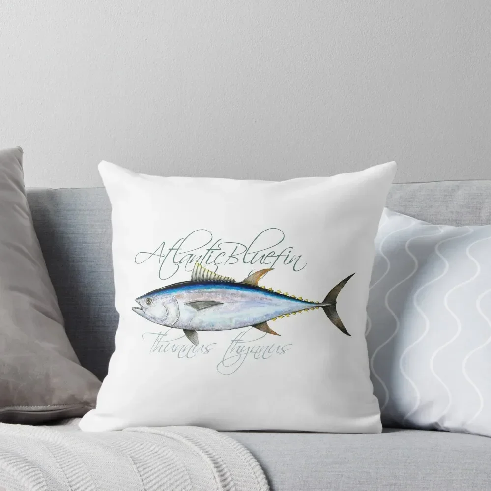 Atlantic bluefin tuna · Thunnus thynnus Throw Pillow Christmas Pillow christmas decorations for home 2024 Pillow