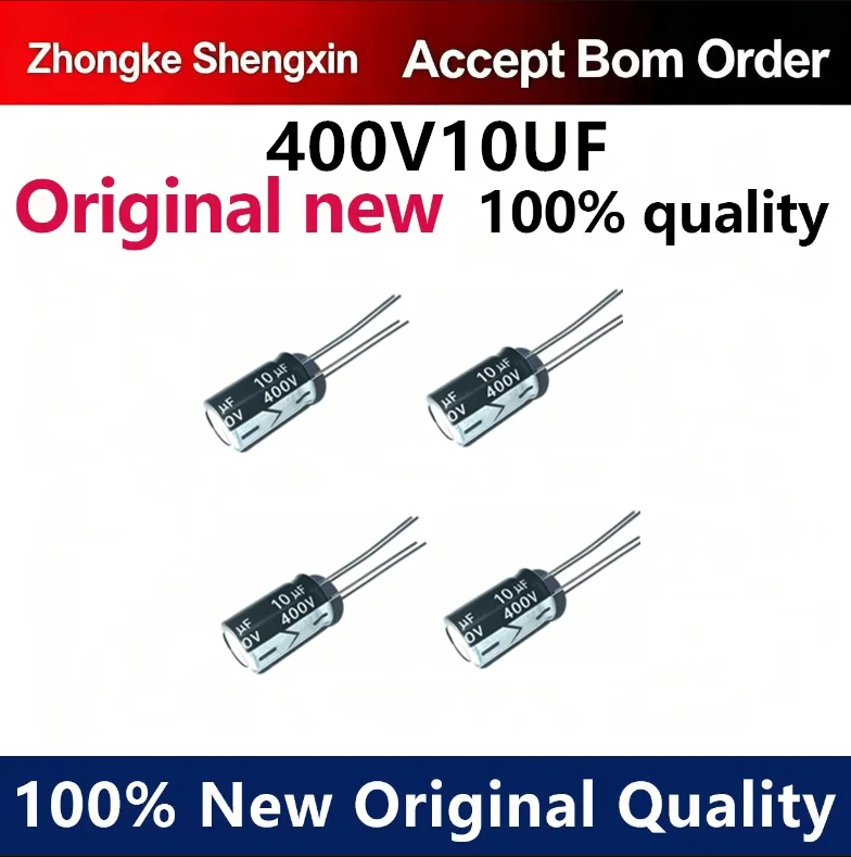 （5pcs-100pcs）400v10uf 400v LED switch power supply with direct insertion electrolytic capacitor 10 * 17 for various specificatio
