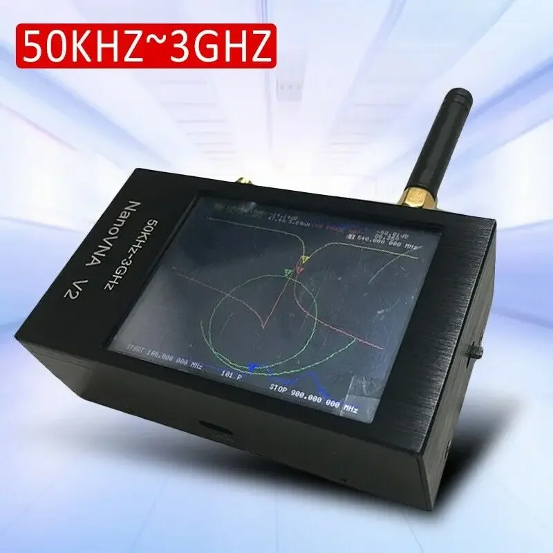 NanoVNA V2 50KHz-3GHz Vector Network Analyzer Antenna Analyzer Metal Shell For Shortwave HF VHF UHF