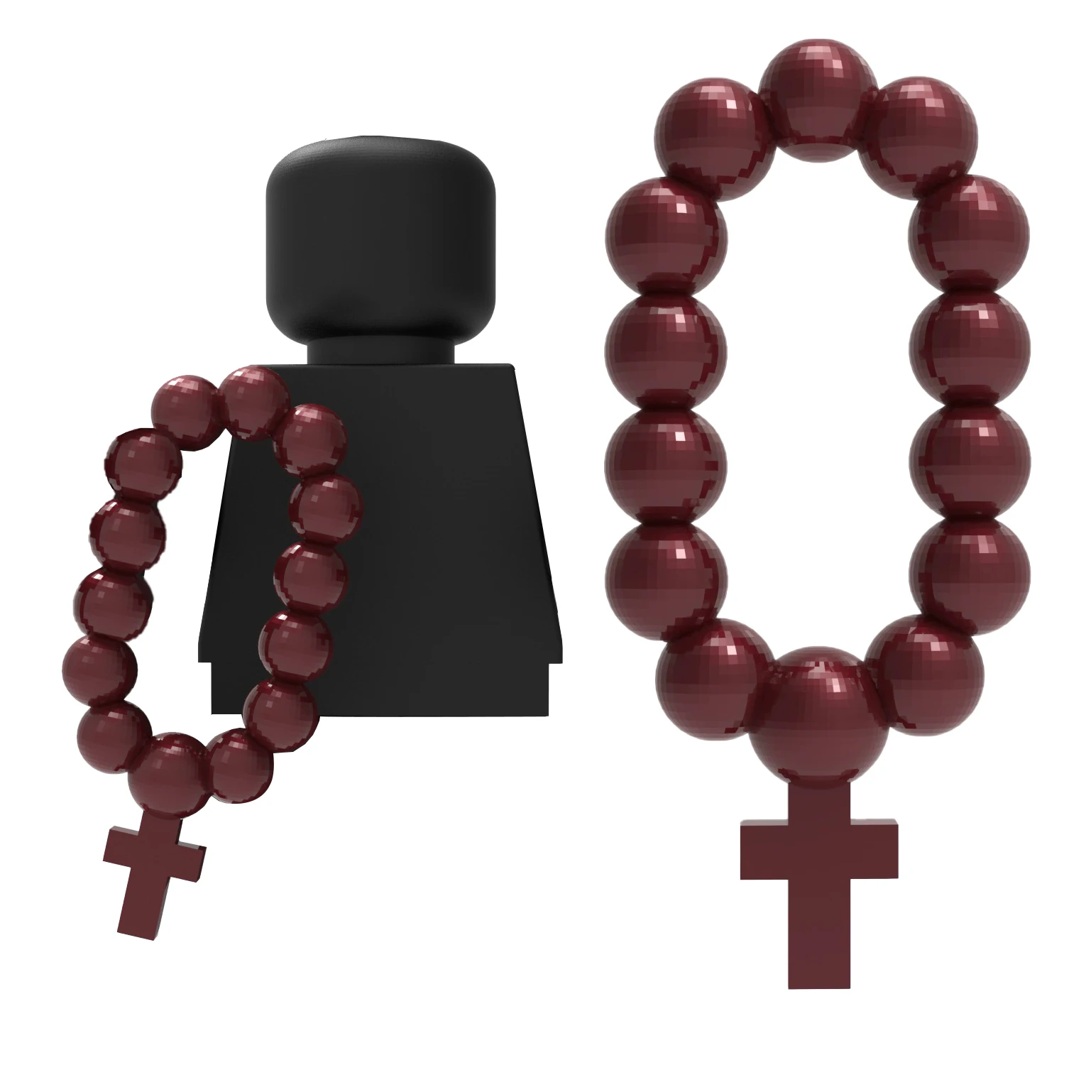 3D Printing Lego Bricks - MOC Medieval Convent Nun Figures Accessories