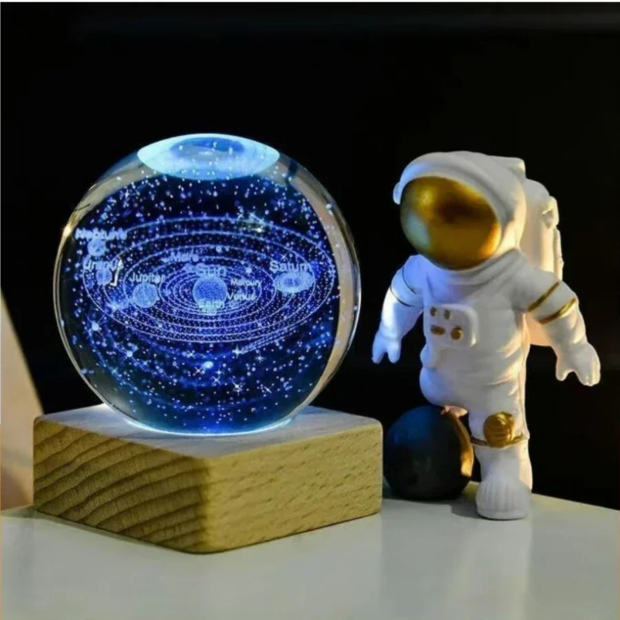 

6CM 3D Planets Spheres Crystal Ball Crystal Sphere Holiday Gift kawaii Room Decor Creative Space Sphere Living Room Decoration
