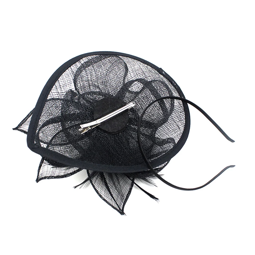 

Bridal Headwear Vintage Hair Accessories Elegant Fascinator Hat for Women Wedding Tea Party Prom Photoshoot Costumes