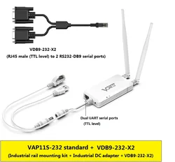 VONETS 2.4G WiFi Serial Port Server Wireless Bridge Mini Router/Repeater WiFi to Ethernet Adapter for Network Monitor VAP11S-232