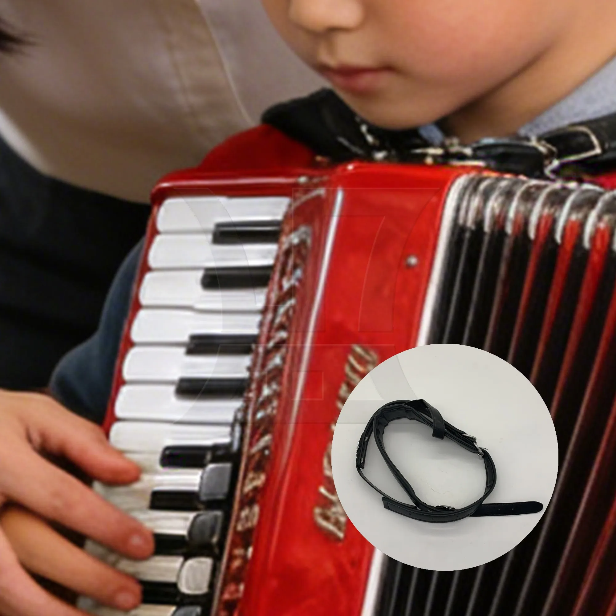 

Yibuy 2 шт. удобных регулируемых ремней из искусственной кожи черного цвета для аккордеона