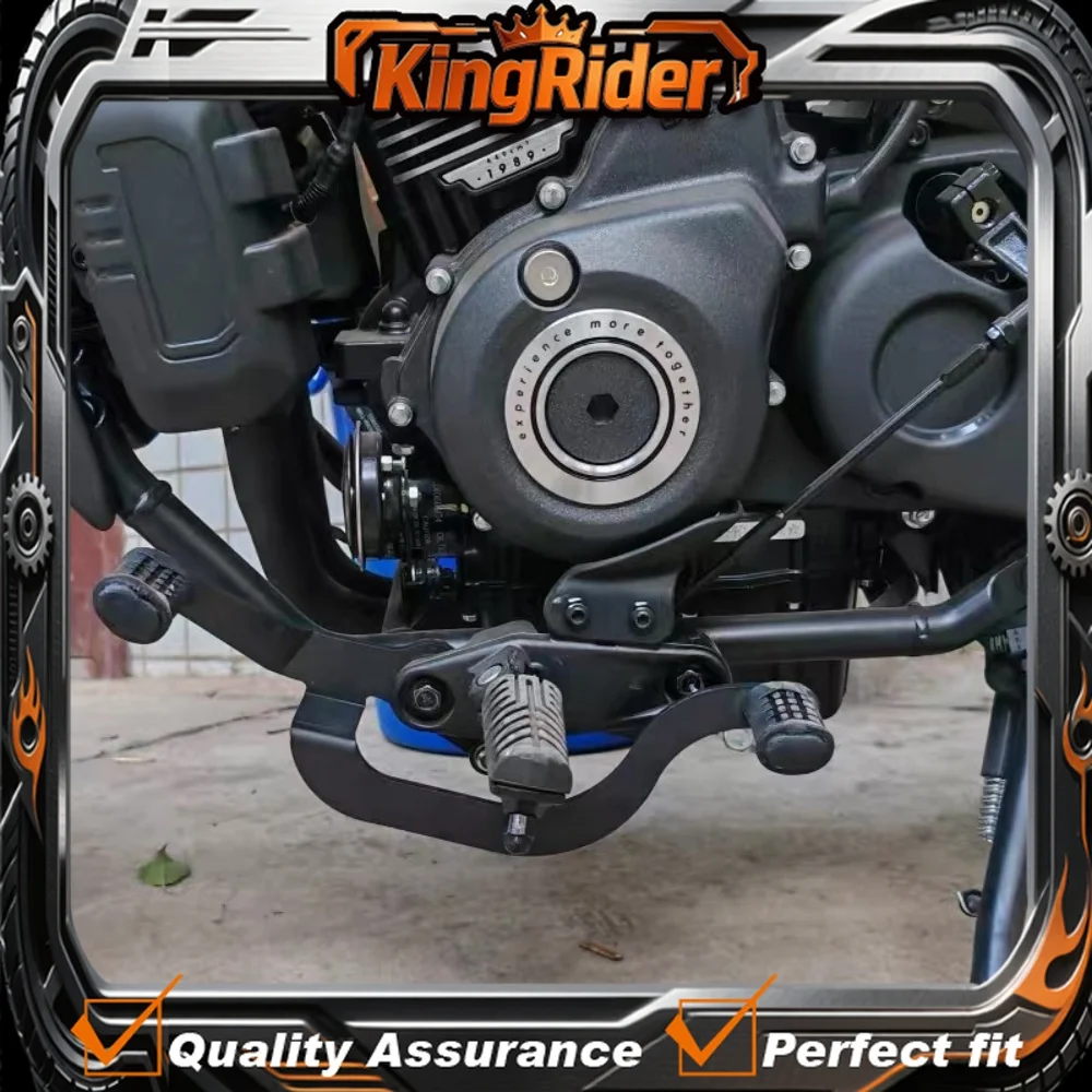 Modification parts for 450CLC 250CLC  motorcycles, including widened front foot pedals and anti-slip foot pedals.