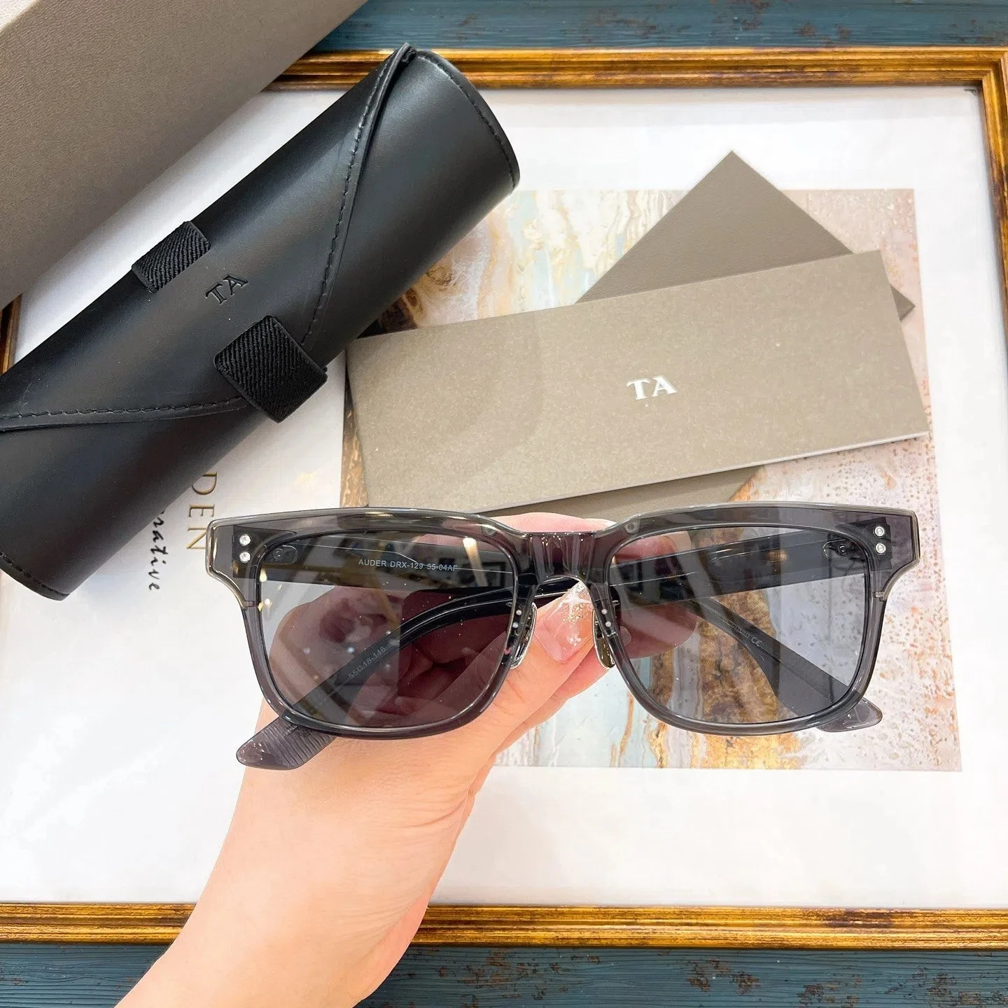 

Original Factory For DIYTA DT AUDER DRX-129 With Brand Box Fashion Premium Acetate Frame Business Vintage Men Women Sunglasses