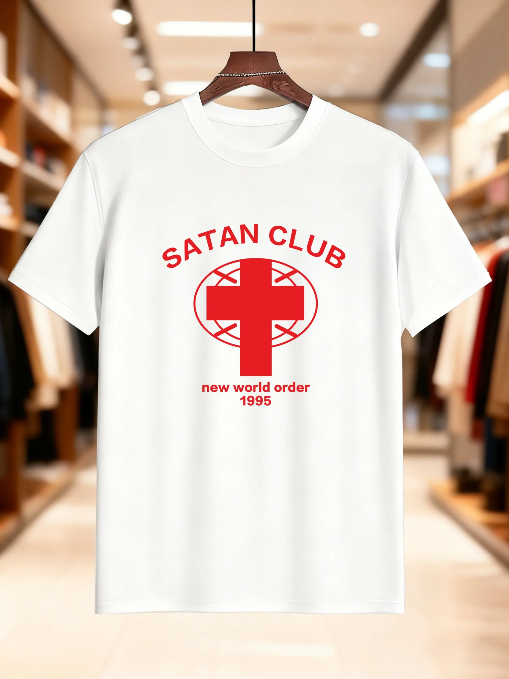 جديد وصول أزياء الرجال المطبوعة تي شيرتات قصيرة الاكمام أحمر أبيض العلم الصليب تصميم 100% القطن تنفس لينة عارضة رياضي نمط #4