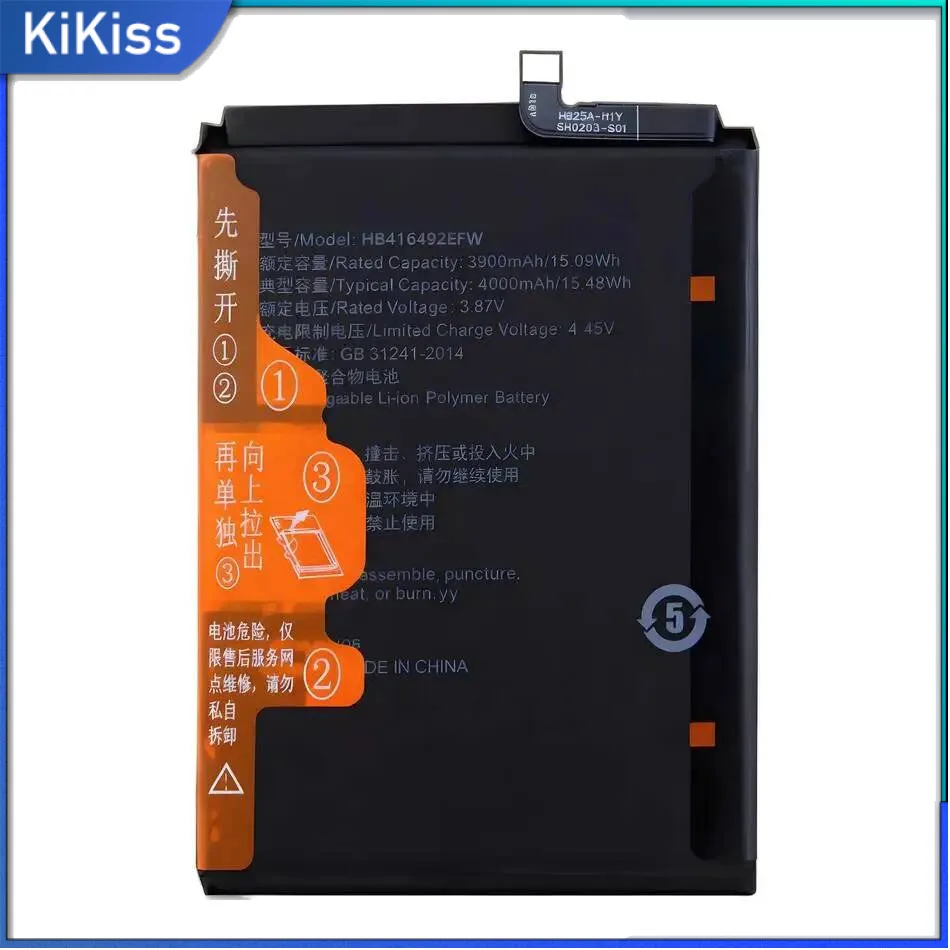 

Mobile Phone Battery HB416492EFW 4000Mah For Huawei Honor X8 2022 X30i Tfy-AN00 Tfy-AL40 Tfy-TN00