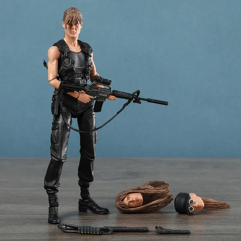 NECA Terminator 2 Sarah Connor Ultimate Action Figure Changeable Accessories PVC Model