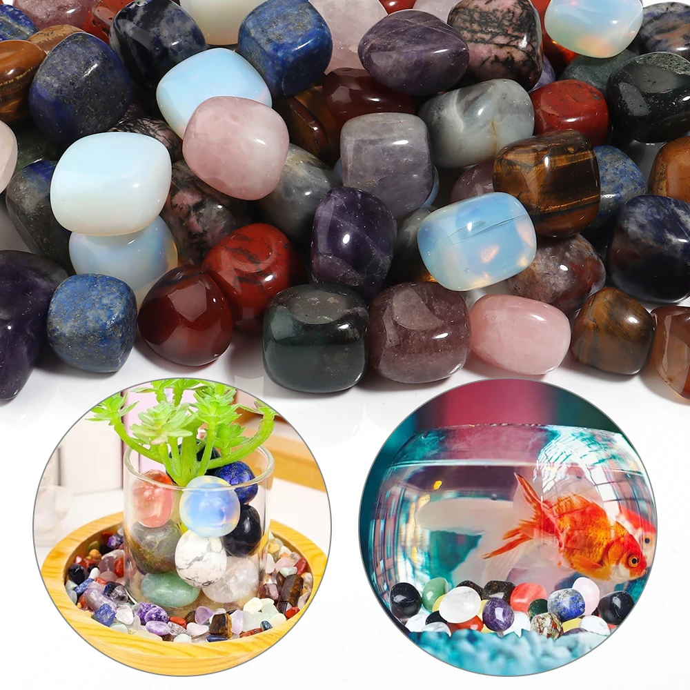 Natürliche Polierte Steine Heilkristall Reiki Quarz Edelsteine Großpackung Erz Kies Energiemineralien Exemplare für Aquarium Garten Heimdekoration – Detail 2