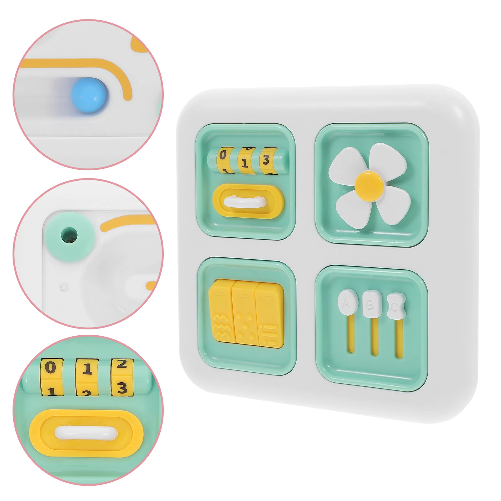 

Enlightenment Puzzle Teaching Aids Baby Busy Board Montessori Stacking Green Travel