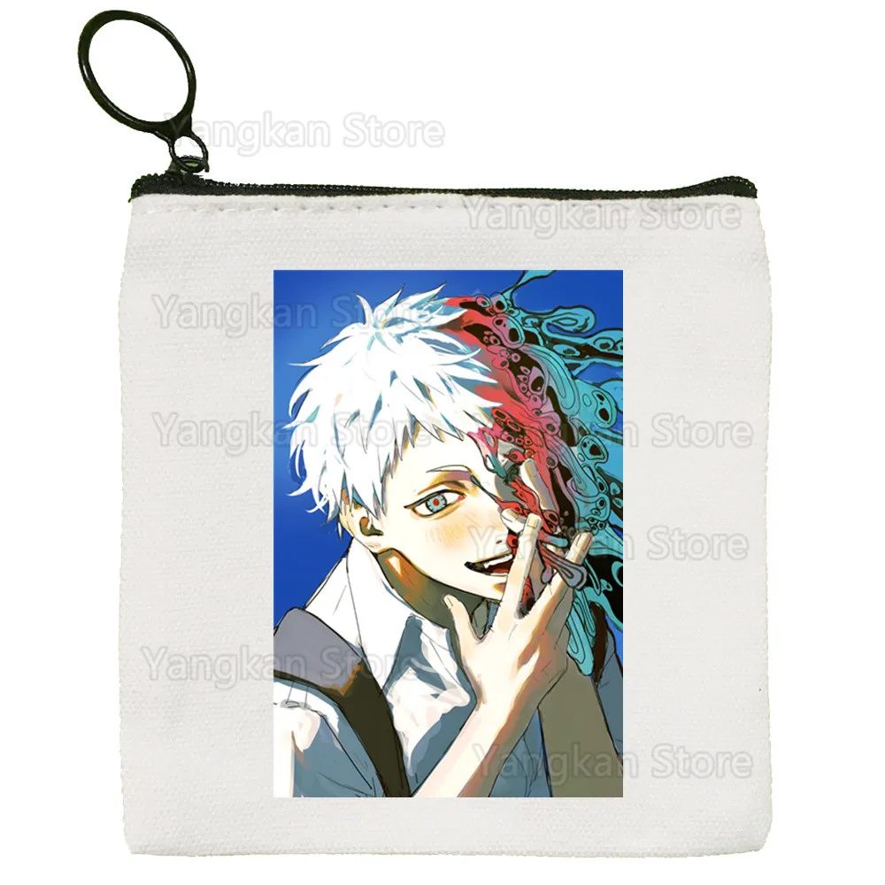 The Summer Hikaru Died Cute Solid Color Canvas Coin Purse Small Fresh New Zipper Key Hand Gift Bag