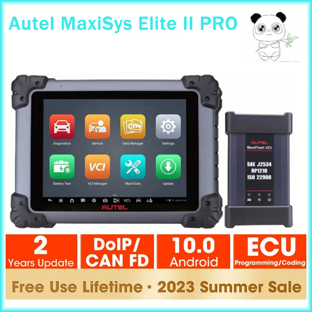 

Autel MaxiSys Elite II PRO Diagnostic Scanner J2534 ECU Programmer Key Coding Scan Tools CAN FD/DoIP Upgrade MS909