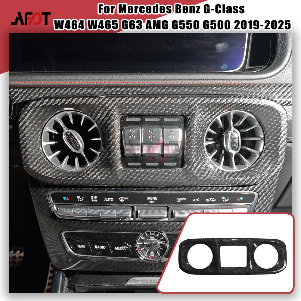 

AFDT для Benz G Class W464 G500 G63 2019-2025 из углеродного волокна, центральная розетка для кондиционера, аксессуары для интерьера
