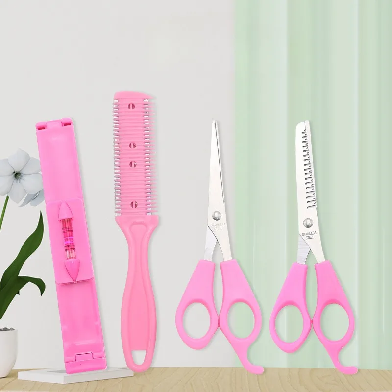 4pcs Hair Cutting Tools, Trim Bangs, Trim Hair Tail Tools,Hairdressing Scissors Professional Hair Cutting And Styling Tools