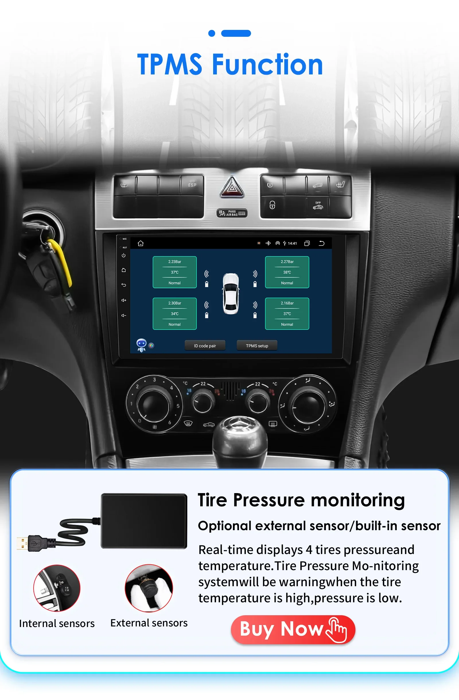Hizpo 9 Zoll Wireless CarPlay Android Auto Autoradio für Mercedes Benz CLC W203 C-Klasse C180 C200 CLK200 CLK W209 UI7862 360 ° CAM – Detail 27