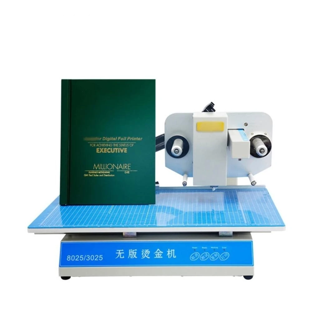 Flatbed Digital Aluminium Hot Gold Foil Stamping Printer Automatic Printing Machine for invitation letter book cover