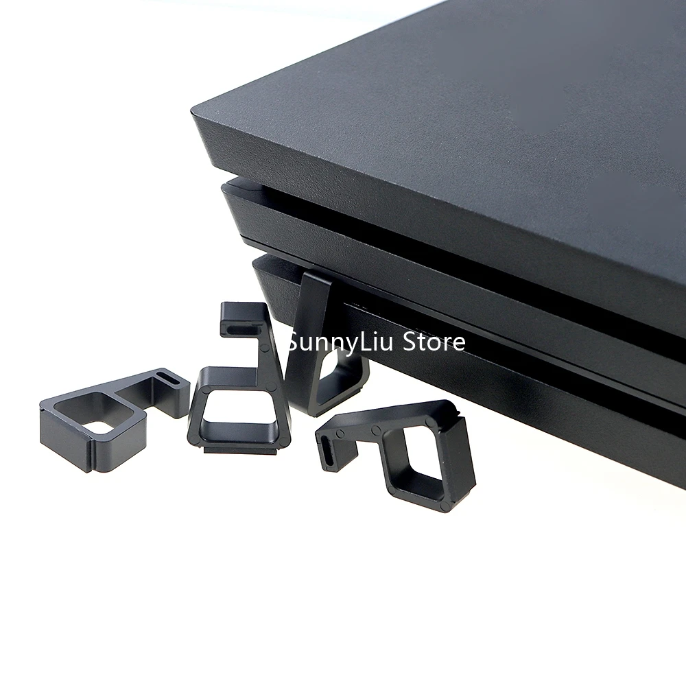 40개=10세트 PS4용 냉각 수평 홀더, PS4 슬림 프로용 높이 조절 받침대, PS4 콘솔용 장착형 스탠드 베이스