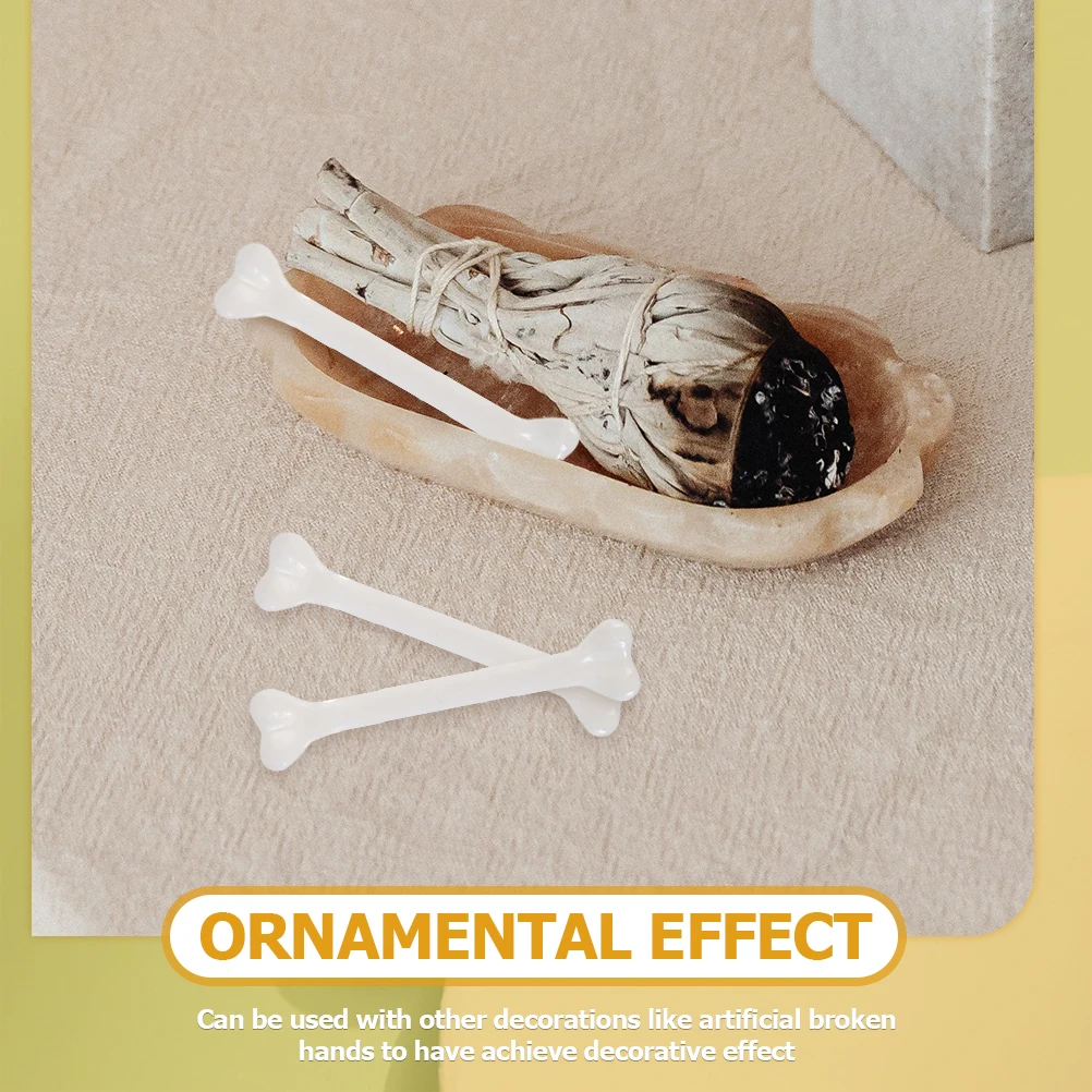 

20Pcs Realistic Plastic Bones Halloween Decorations Fake Human Bone Model For Costume Parties And Haunted Houses