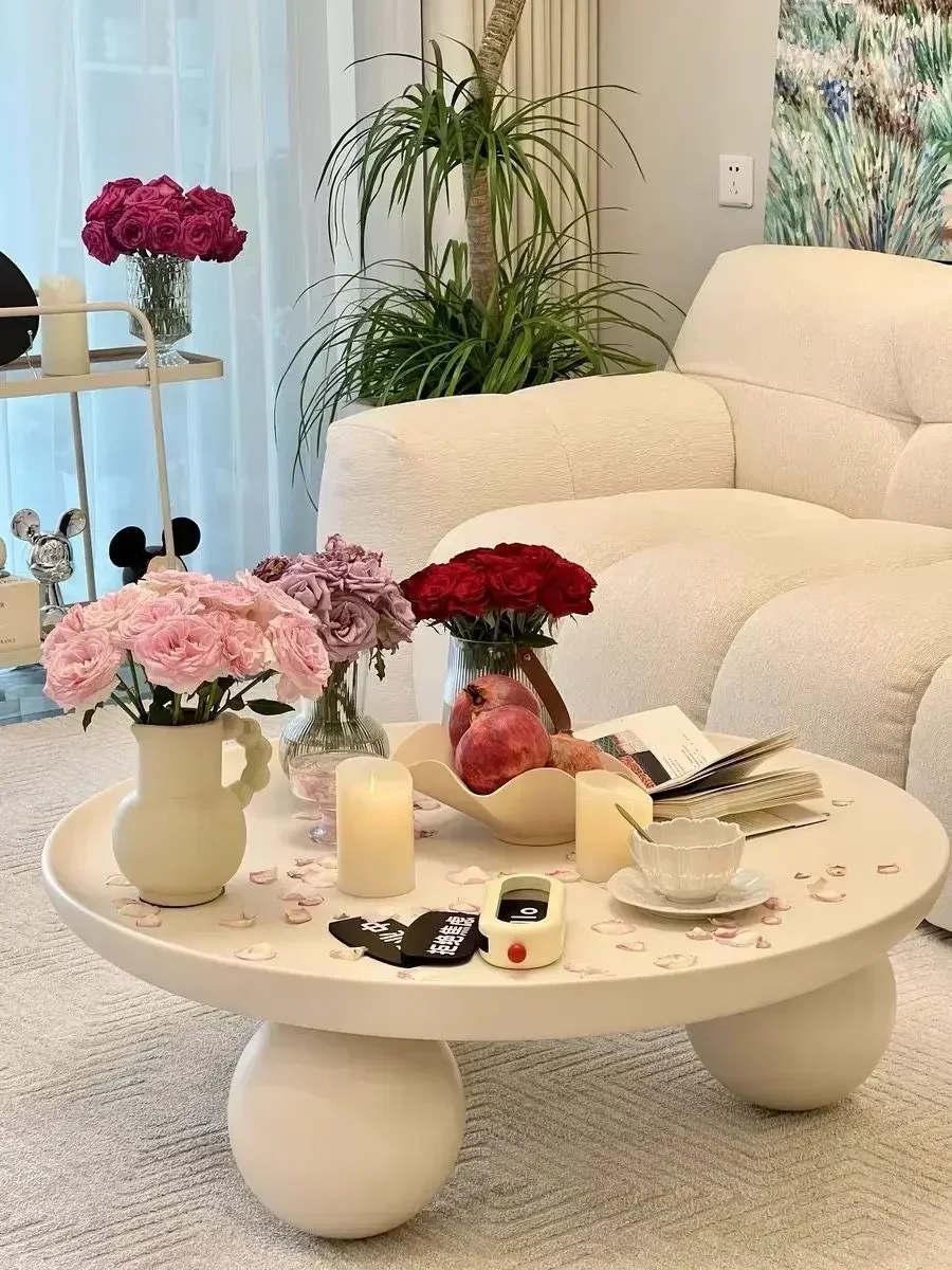 Creativity Metal Table Entryway Lounge Coffee Tables Round White Living Room Outdoor Side Table Makeup Entryways Mesa Auxiliar