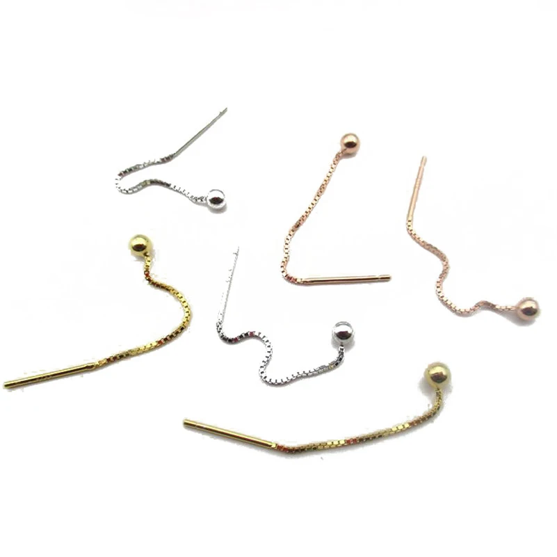 

5PCS/Lot Wholesale 925 Sterling Silver Threader Earrings for Women Female Earrings Jewelry Accessories