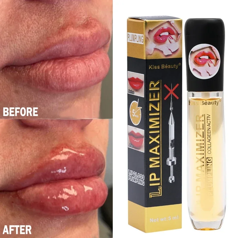 Lip Volumising Oil Lips Plumping Essence Moisturizing Lip Plumper Gloss Repairing Reduce Fine Lines Lip Enhancer Liquid Makeup