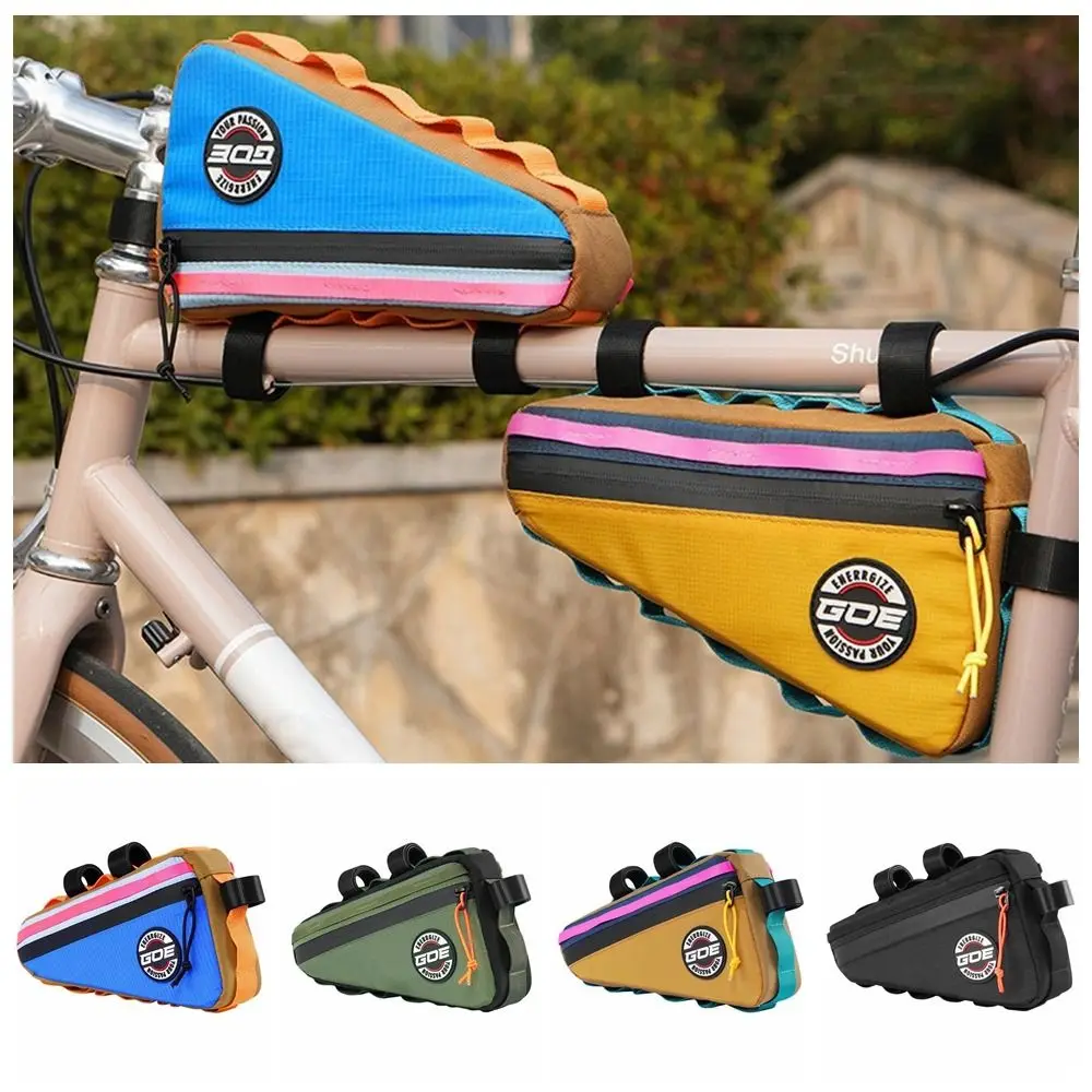 

Oxford cloth Bicycle Bag Large Capacity Storage Cycling Triangle Pouch Portable 1L Bicycle Beam Bag Outdoor Sport